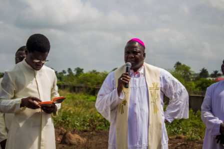 Foundation laying of St Ignatius of Loyola Catholic Chaplaincy of NACC
