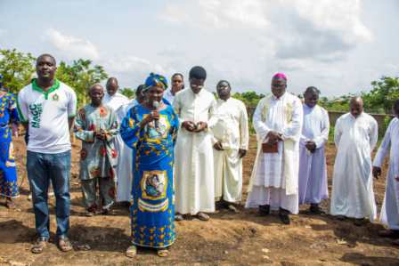 Foundation laying of St Ignatius of Loyola Catholic Chaplaincy of NACC
