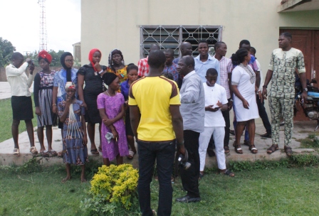 Mr Faseyiro Lawrence taken the participants through Photography Practical
