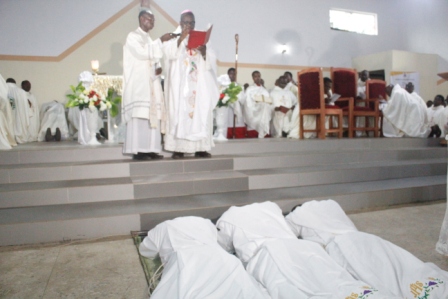 Litany of Saints at 2019 Priestly Ordination
