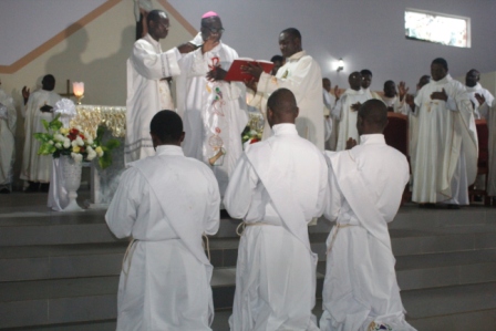 During the Prayer of Consecration