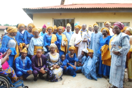 The Silver Jubilerians, Very Rev Frs Francis Oladiipo and Clement Obafemi, wVery Rev Fr Francis with Family, Friends and Well Wishers during the celebration at St John The Baptist, Iseyin.