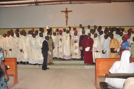 The Celebrants in a group picture with Bishops, Priests and CAN Representatives.