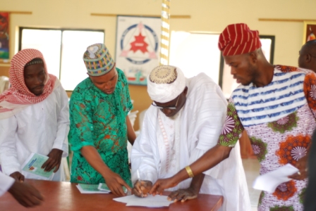 Some of representatives of the Islamic Religion during registration.