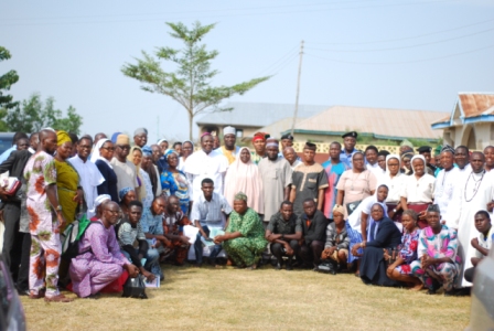 Group picture of the participants at the 2019 Inter-Religious Dialogue Symposium held on 14th December 2019 at St Paul's Pastoral Center Awe.