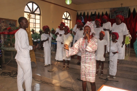 The Choir of St Thomas Aquinas Catholic Church, Oyo.